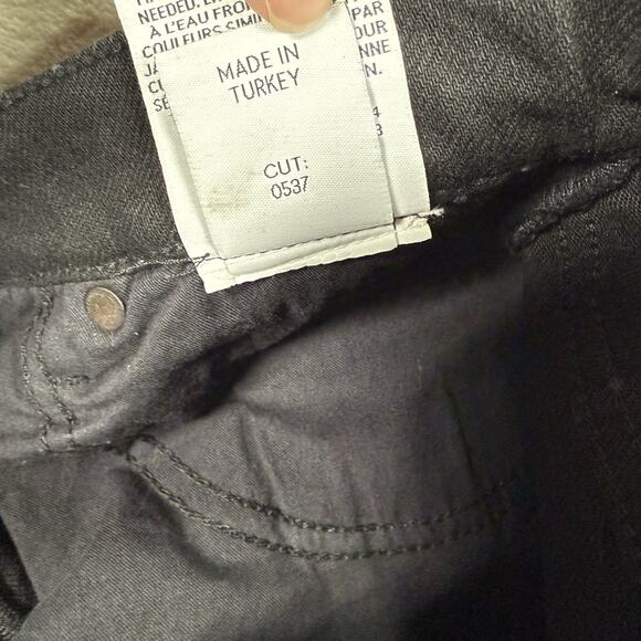 Boyish The Mikey High Rise Wide Leg Jean Black Beauty Womens Size 29 Button Fly - Picture 10 of 12